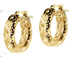 Złote kolczyki - koła