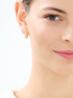 Złote kolczyki - koła