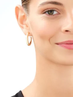 Złote kolczyki - koła