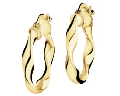 Złote kolczyki - koła