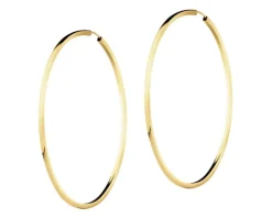 Złote kolczyki - koła