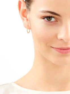 Złote kolczyki - koła