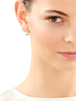 Złote kolczyki - koła