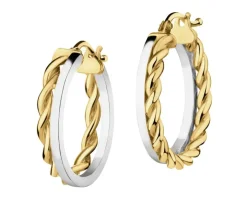 Złote kolczyki - koła