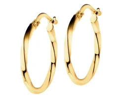 Złote kolczyki - koła