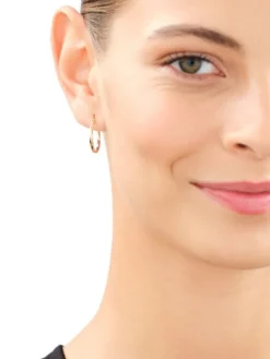 Złote kolczyki - koła