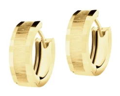 Złote kolczyki - koła