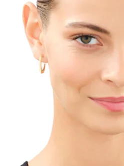 Złote kolczyki - koła