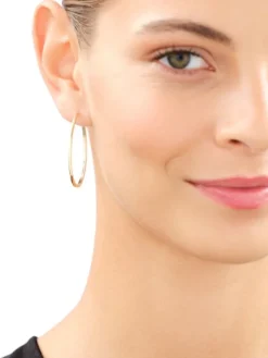 Złote kolczyki - koła