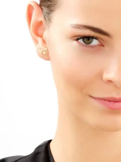 Złote kolczyki - koniczyny