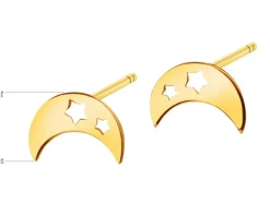 Złote kolczyki - Księżyce