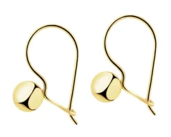 Złote kolczyki - kulki