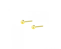 Złote kolczyki - kulki