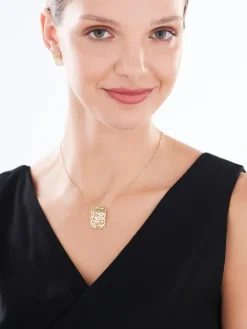 Złote kolczyki - kwiaty