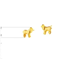 Złote kolczyki - pieski