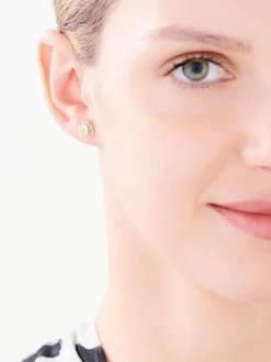 Złote kolczyki - serca