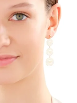 Złote kolczyki - serca