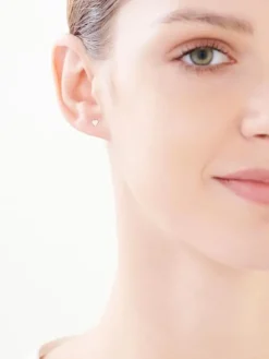 Złote kolczyki - serca