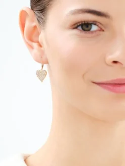 Złote kolczyki - serca