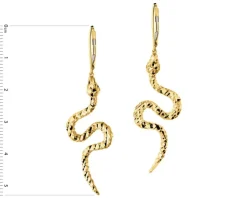 Złote kolczyki - węże