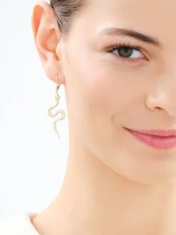 Złote kolczyki - węże