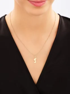 Złote kolczyki i zawieszka - komplet - kolibry