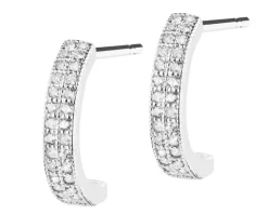 Złote kolczyki z cyrkoniami