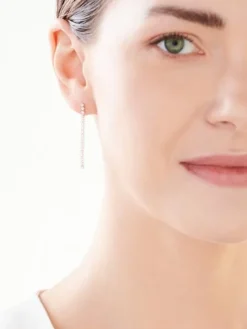 Złote kolczyki z cyrkoniami