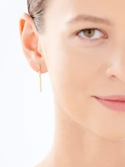 Złote kolczyki z cyrkoniami