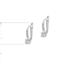 Złote kolczyki z cyrkoniami