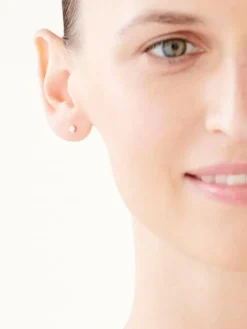 Złote kolczyki z cyrkoniami