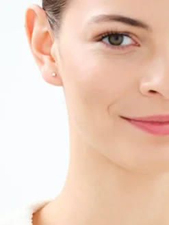 Złote kolczyki z cyrkoniami - gwiazdy