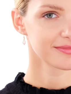 Złote kolczyki z cyrkoniami