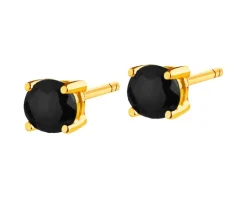 Złote kolczyki z cyrkoniami