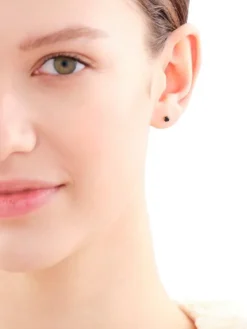 Złote kolczyki z cyrkoniami