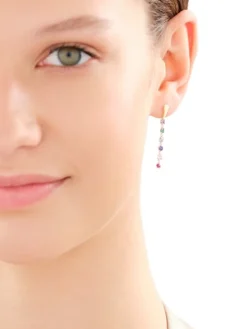 Złote kolczyki z cyrkoniami