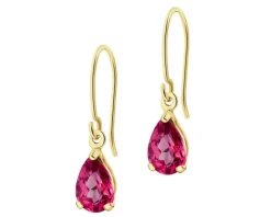 Złote kolczyki z cyrkoniami