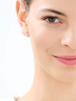 Złote kolczyki z cyrkoniami