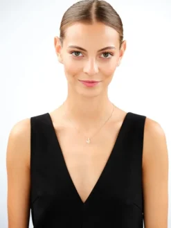 Złote kolczyki z cyrkoniami - kwiaty