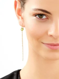 Złote kolczyki z cyrkoniami