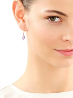 Złote kolczyki z cyrkoniami