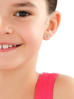 Złote kolczyki z emalią - ośmiornice