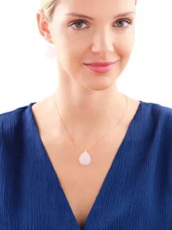 Złote kolczyki z kwarcami