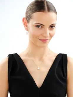 Złote kolczyki z opalitami i cyrkoniami