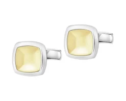 Złote spinki do mankietów