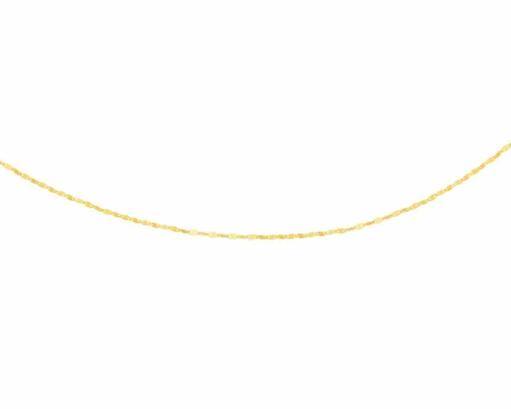 Złoty łańcuszek - skręcone blaszki