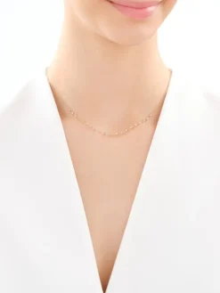 Złoty naszyjnik - ankier z kulkami