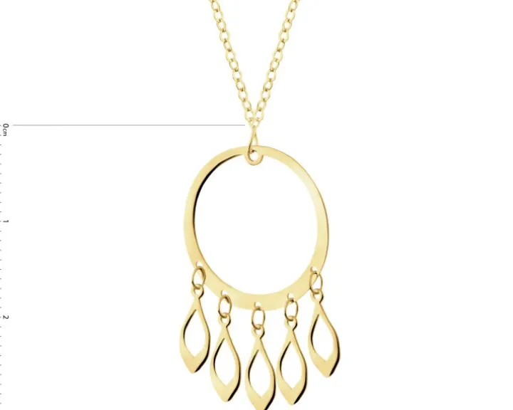 Złoty naszyjnik - łapacz snów