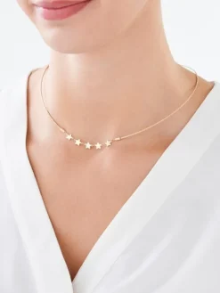 Złoty naszyjnik - gwiazdy