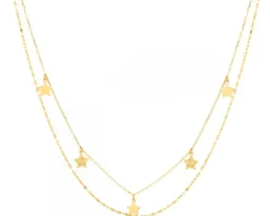 Złoty naszyjnik - gwiazdy
